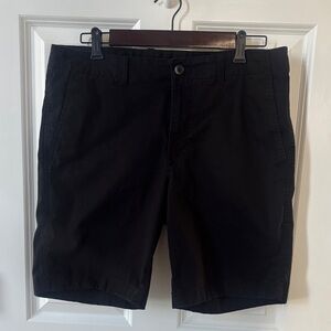 Roundtree & Yorke Black Flat Front Shorts